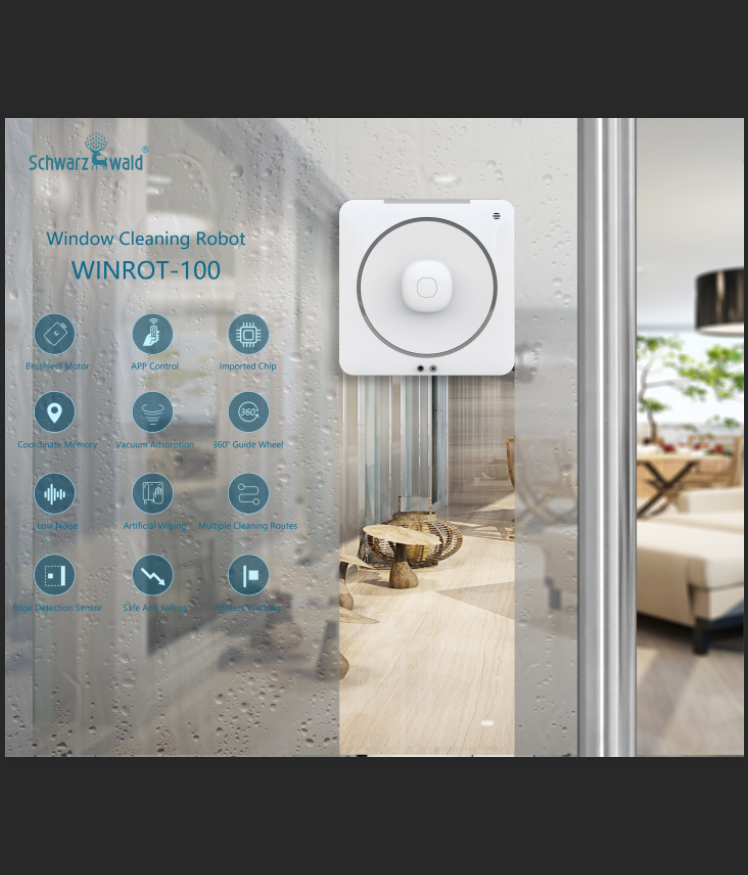 Glass Water Mop Handheld Cordless Window Cleaning Robot from China